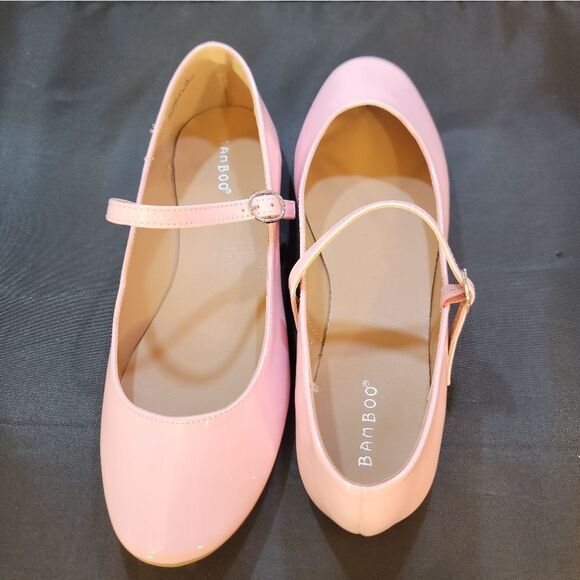 BRAND NEW BAMBOO MARY JANE STYLE CLASSIC BUCKLED STRAP ROUND-TOE FLAT SH… - Picture 9 of 14